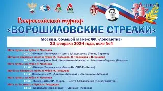 ПОЛЕ №4 XVII ВСЕРОССИЙСКИЙ ТУРНИР «ВОРОШИЛОВСКИЕ СТРЕЛКИ». 22 ФЕВРАЛЯ.