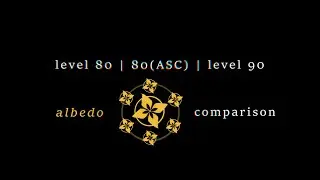 Genshin Impact - LVL 80 & LVL 90 Albedo Damage Comparison Test(incl. pre and post-ascension)