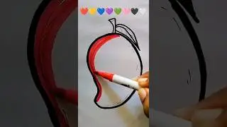 Satisfying colouring ❤️💛💙💜💚🩷🖤🤍#art #coloring #satisfying #drawing #shorts #trending#whatsyourcolor