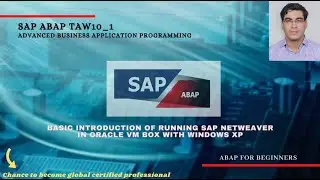 Running Sap Netweaver in Oracle VM Box and basic programs in ABAP Editor.