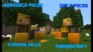 TOP 3 TEXTURE PACKS FOR MINECRAFT!!