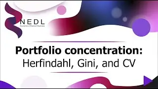 Portfolio concentration: Herfindahl, Gini, and CV (Excel)