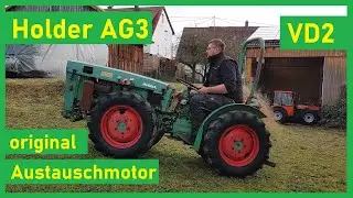 Holder Cultitrac AG3 mit originalem Austauschmotor | VD2 Viertakt-Diesel | Zweizylindersound