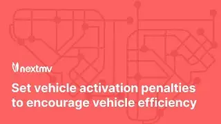 Vehicle activation penalties to encourage vehicle efficiency (vehicle routing, VRP)