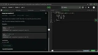 Swap two variables in java language