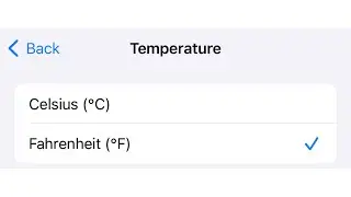 How To Change The Temperature From Fahrenheit To Celsius ￼On iPhone 14
