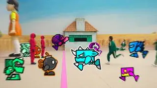 I Built EVERY Squid Game Event in Geometry Dash (Season 1)