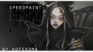 [speedpaint] Иллюстрация "Готичный пленэр с жуками"