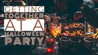 getting together at a Halloween party