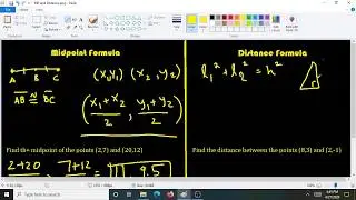 Geometry Lesson 1: Distance & Midpoint Formulas | Conquer the Concept! | Educational Video
