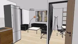 Modélisation d’agencements d’intérieurs avec le logiciel SketchUp par Jules Berglind