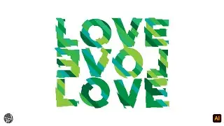 Adobe Illustrator Tutorial: Abstract Sliced Text Effect