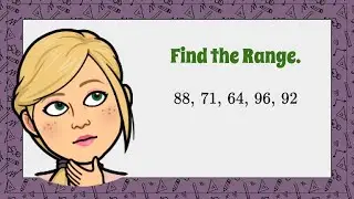 How to find the RANGE