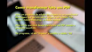 Como transformar foto em PDF