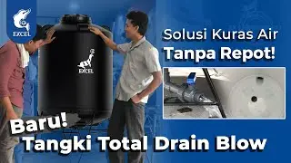 Rekomendasi 2024! Tangki air total drain bebas kuras, 2x lebih kuat