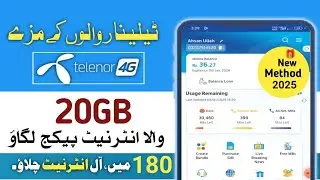 Telenor Cheapest Internet Package 2025 | 20GB Data in Just 180+ PKR | My Fresh Point