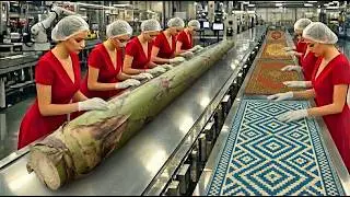 Inside an Eco Factory: Turning Banana Trees into Luxury Carpets (Full Process)