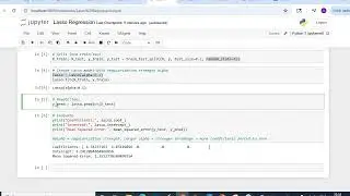 Lasso Regression Python Code