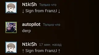 FranzJ signs my Steam profile