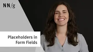 Placeholders in Form Fields are Harmful