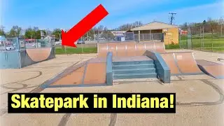 RIDING A SKATEPARK IN INDIANA!