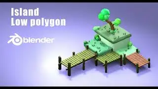 BLENDER 2.9 | Using Default Cube to Create 3D Illustration | Low-Poly