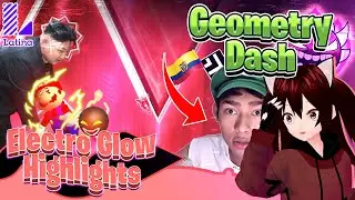 ¡¡ESTUVE AL BORDE DE LA MUERTE EN EL FINAL DE ESTE NIVEL!! | Electro Glow Highlights | Geometry Dash