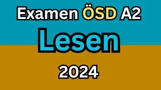 ÖSD A2 Lesen | German Reading Exam ÖSD A2 | 2024
