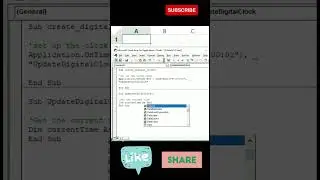 How to create a digital clock by using VBA | Visual Basic Application
