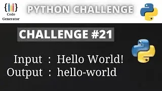Python Challenge Program | #21