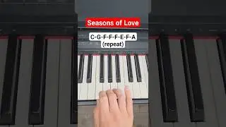 Seasons of Love - Rent (piano tutorial)