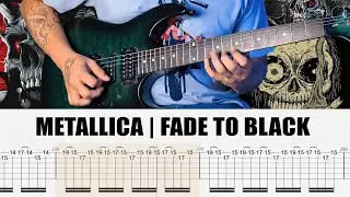 Metallica - Fade To Black Intro Guitar Solo Lesson With Guitar Tab | Cover | Tutorial