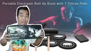 UnBoxing: Electronic Drum Kit 7 Drum Pads | Shopee - USB Roll-Up Silicon Drum Set