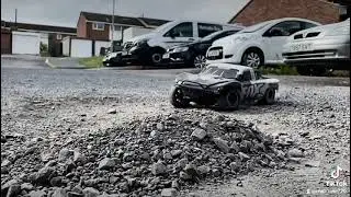 my friend drove my slash into a dust mountain (2x2)@xd DeathShadow6411
