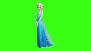 Elsa frozen green screen effect