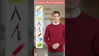 Geometry Box Vocabulary English Vocabulary #shorts #youtubeshorts #geometry #learnenglish #school#yt
