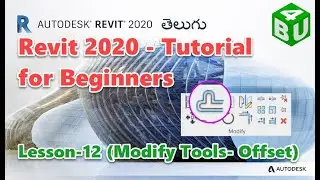 how to use Offset tool in Revit | Offset Elements in Revit | Using the Modify tools in Revit