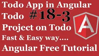Todo App in Angular | Angular Project Todo Notes Store | Notes Store Project in Angular Part 3 2020