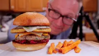 Thanksgiving Turkey Burger - with Cranberry Onion Jam!