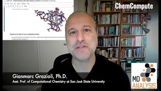 Molecular Dynamics Lesson with ChemCompute  and MDAnalysis in a Jupyter Notebook