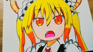 Drawing Lady Tohru : Dragon Maid