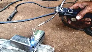 how to weld a 4x4 square tube with a super large gap . Stick welding techniques