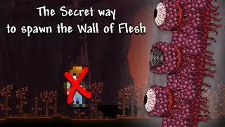 The secret second way to spawn the Wall of Flesh in Terraria #shorts