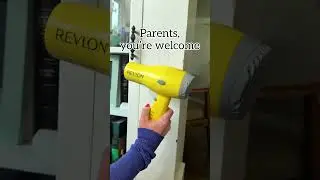 Remove crayon markings from walls using a hair dryer! 