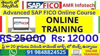 SAP FICO Error & Solution  - SAP FICO Common Error - SAP FICO Course in Telugu
