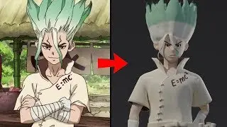 Dr. Stone - Senku 3D Modeling Timelapse