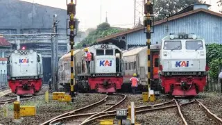 PASUKAN KERETA SORE HARI PENUH SEKALI ! BOLAK BALIK Stasiun Dan Pulang Dipo.SPESIAL TAHUN BARU 2021!