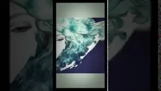 Goddess of the ocean seed paint