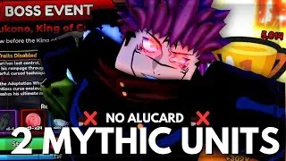 SOLO SUKUNA BOSS EVENT with 2 MYTHIC UNITS!| Anime Vanguards