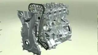 Engine assembly animated